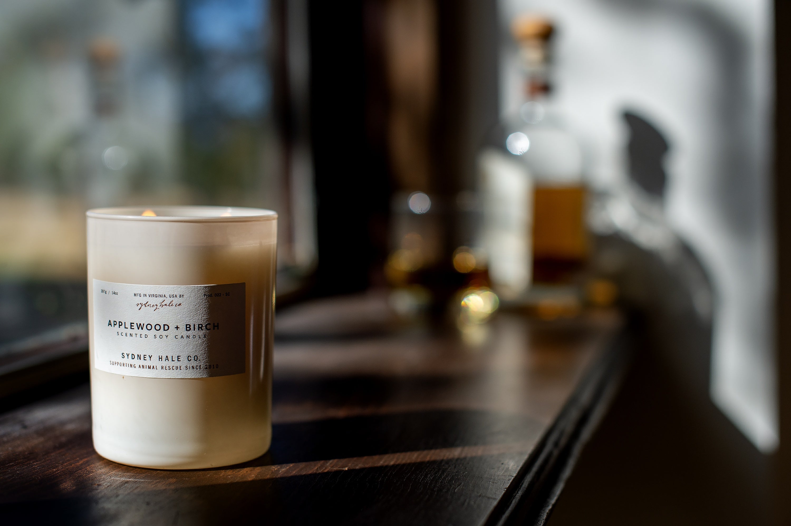 Sydney Hale Applewood + Birch 14 oz. candle