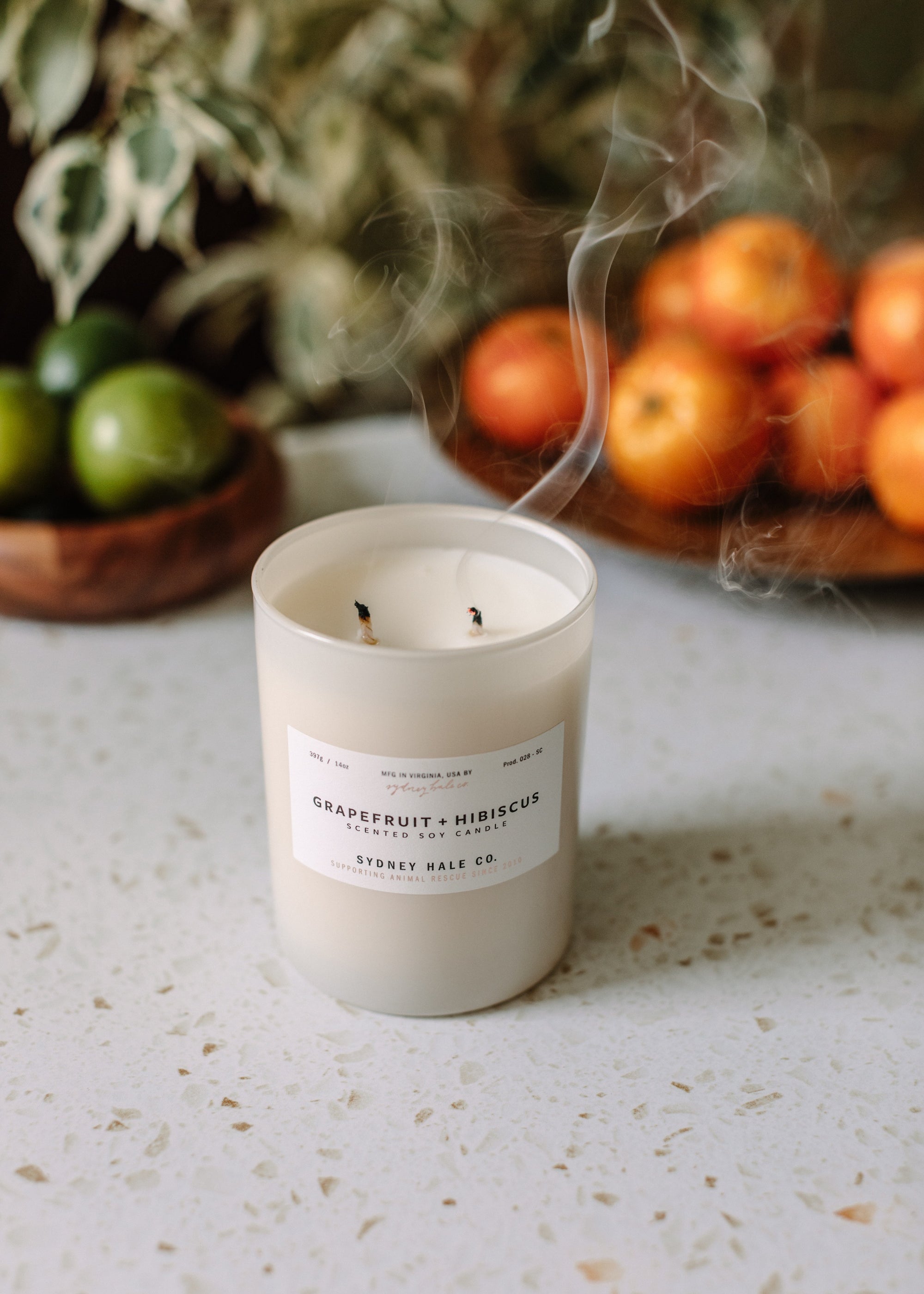 Sydney Hale Grapefruit + Hibiscus 14 oz. candle