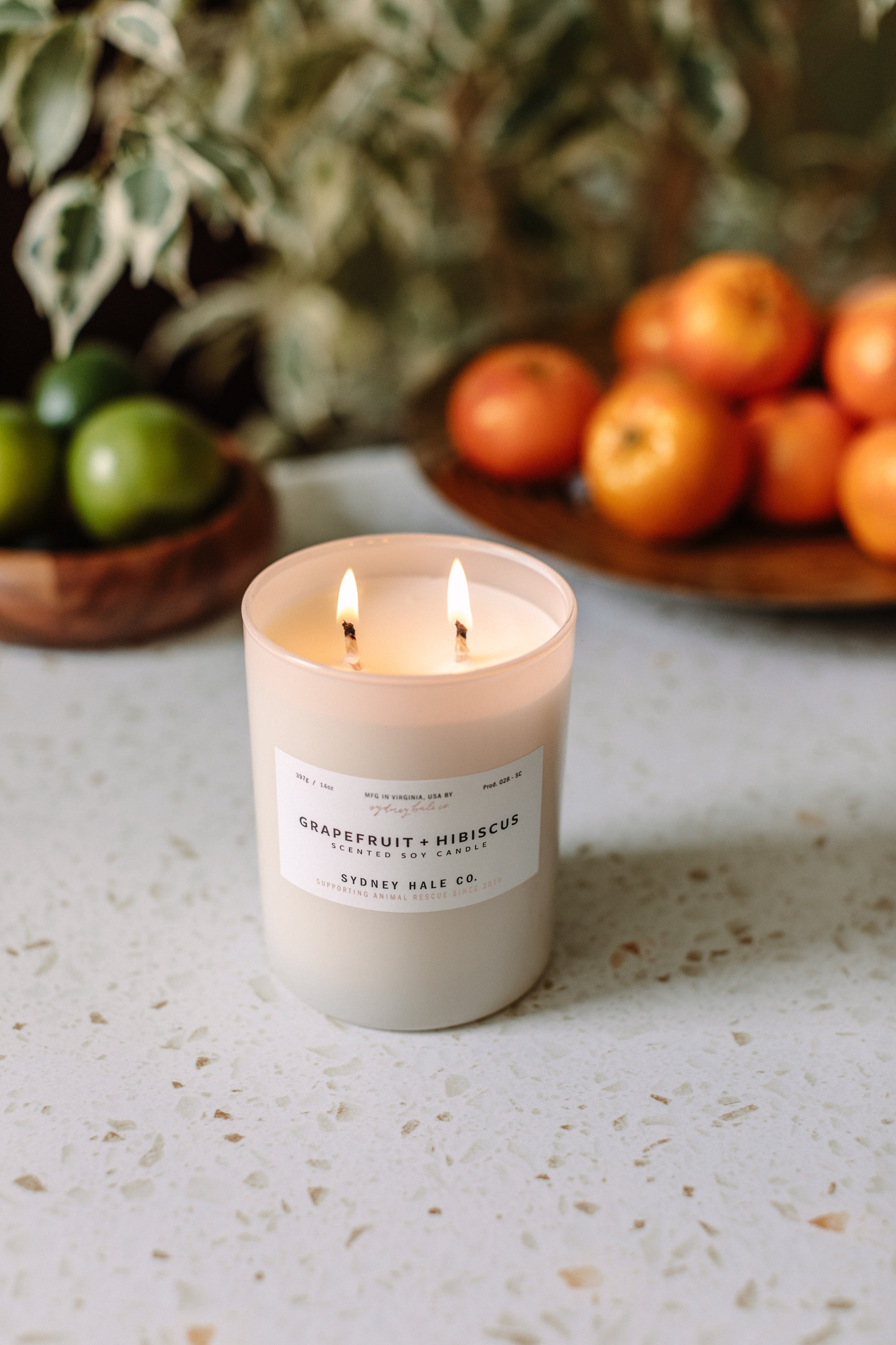 Sydney Hale Grapefruit + Hibiscus 14 oz. candle