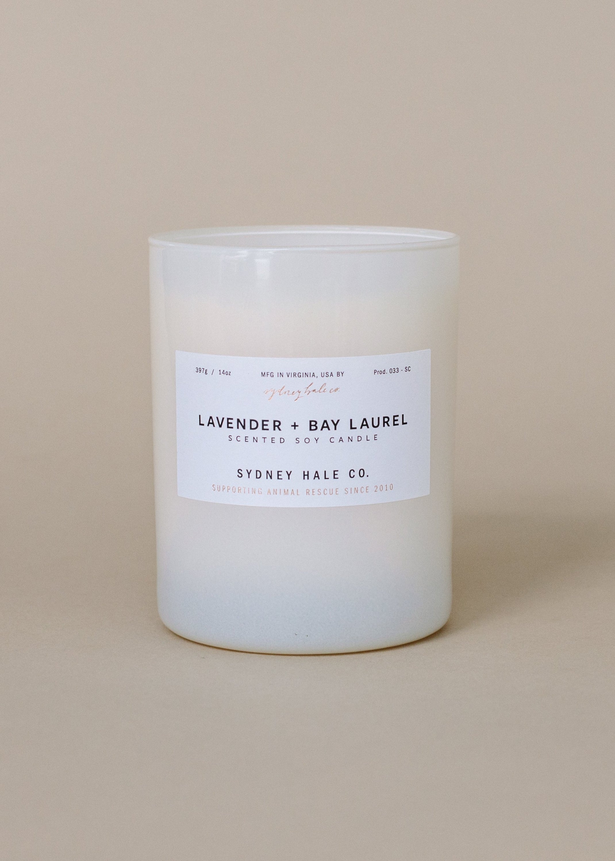 Sydney Hale Lavender + Bay Laurel 14 oz. candle