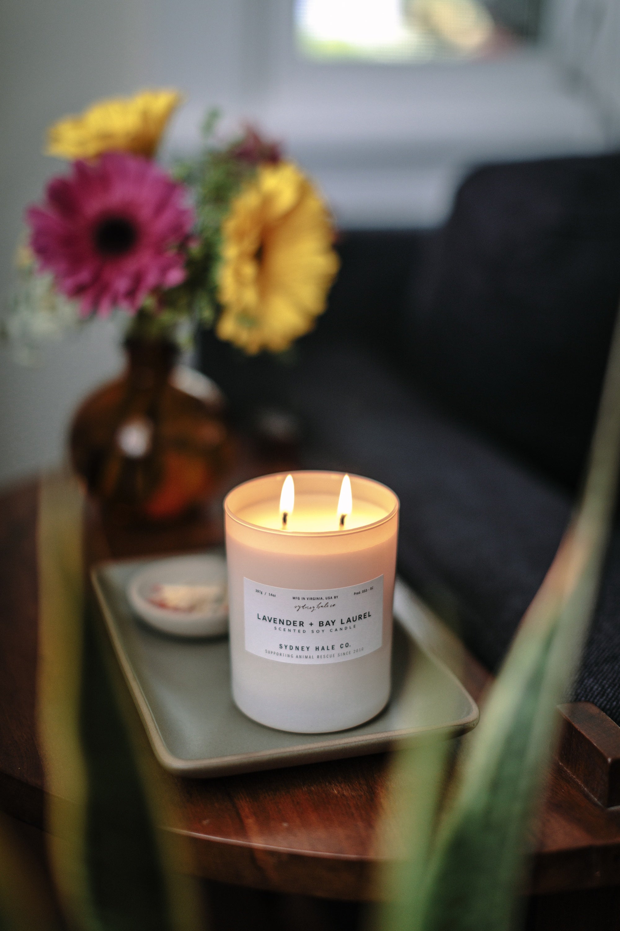 Sydney Hale Lavender + Bay Laurel 14 oz. candle