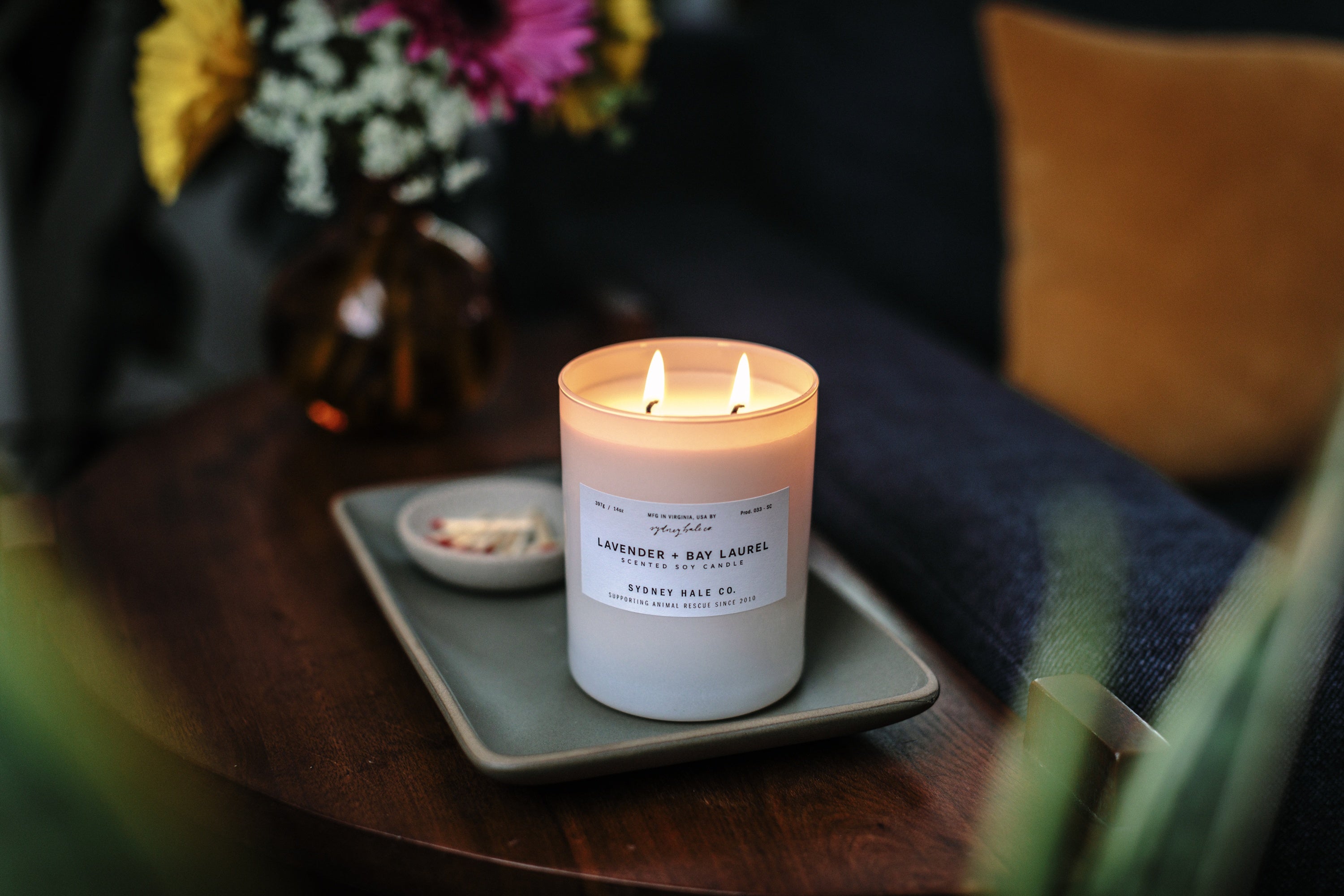 Sydney Hale Lavender + Bay Laurel 14 oz. candle
