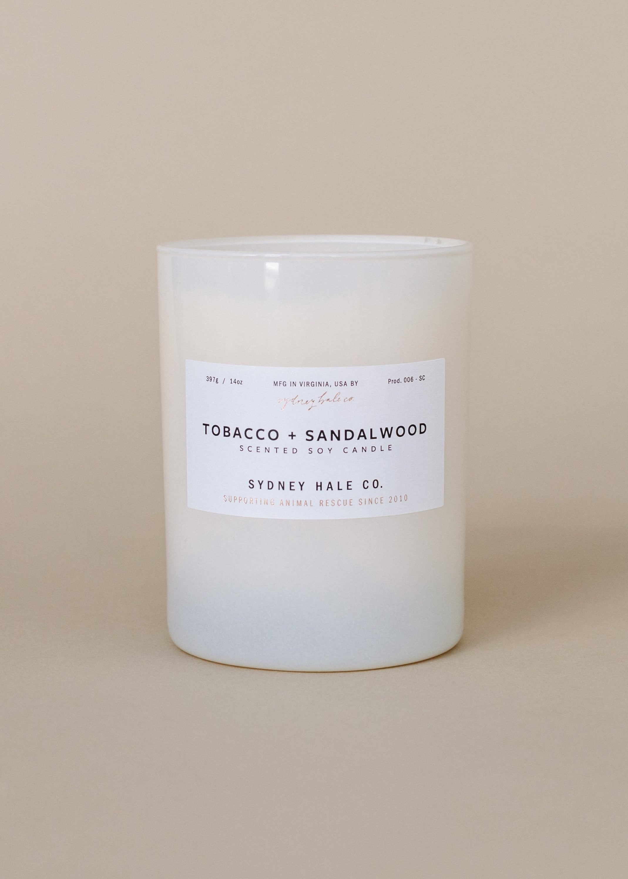 Sydney Hale Tobacco + Sandalwood 14 oz. candle