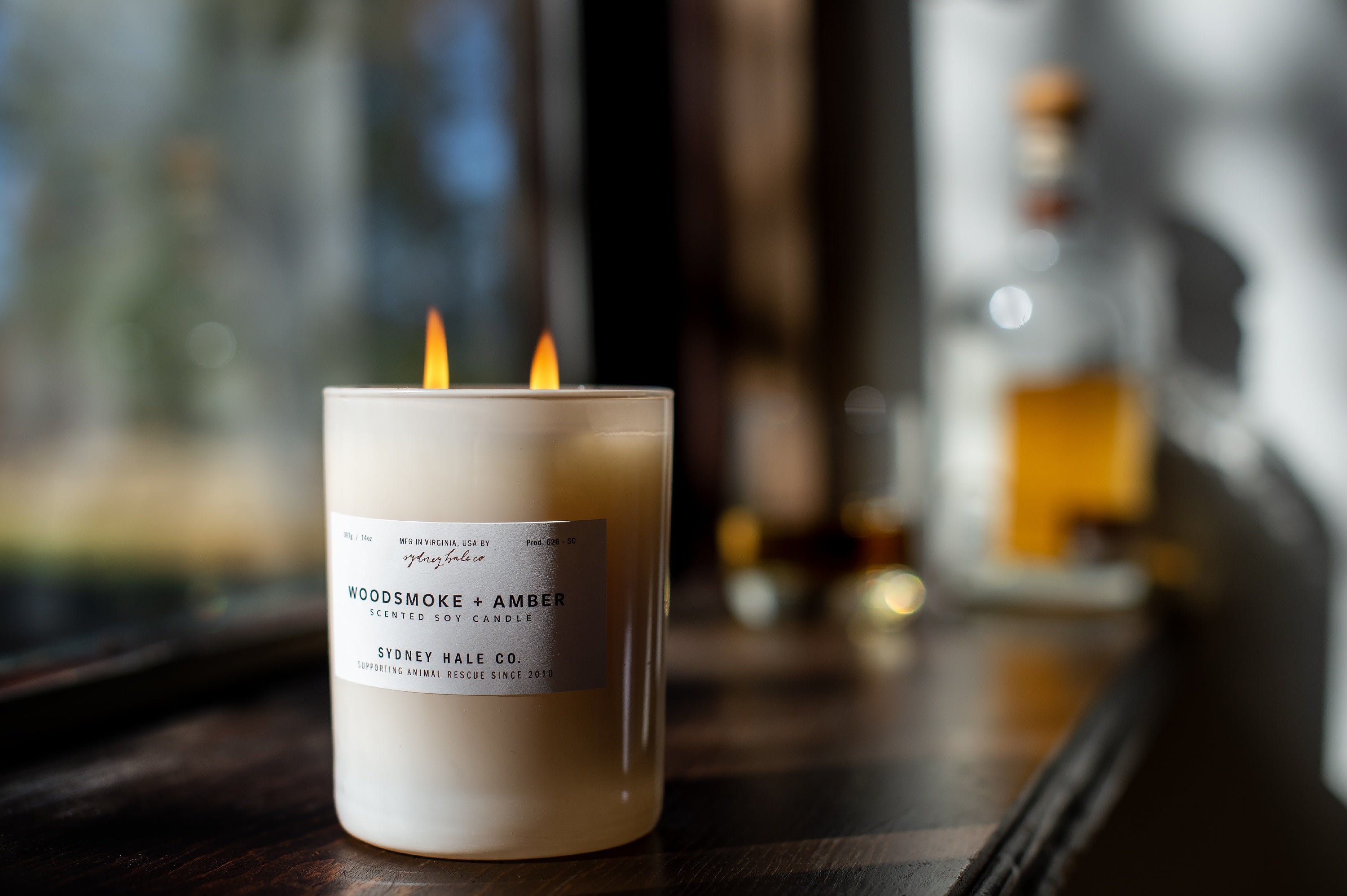 Sydney Hale Woodsmoke + Amber 14 oz. candle