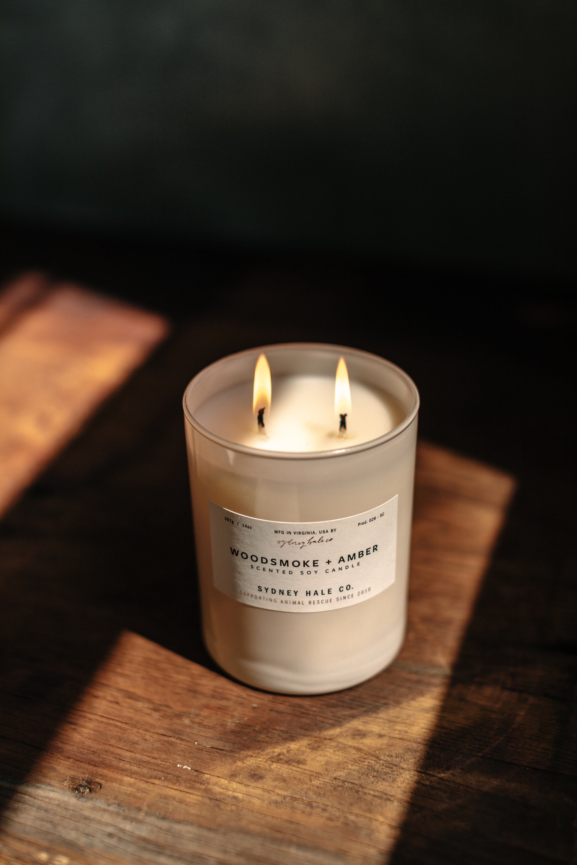 Sydney Hale Woodsmoke + Amber 14 oz. candle