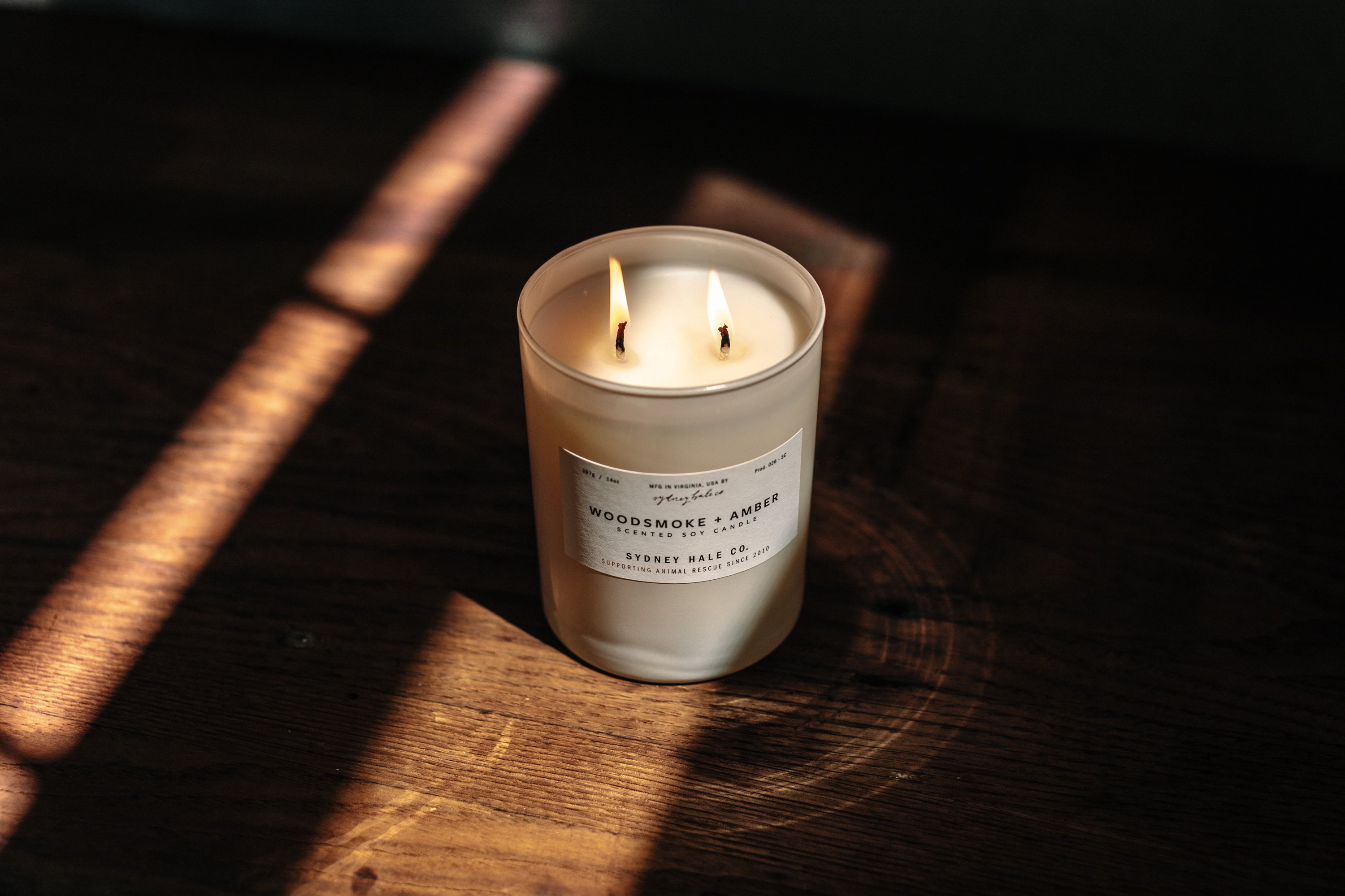 Sydney Hale Woodsmoke + Amber 14 oz. candle