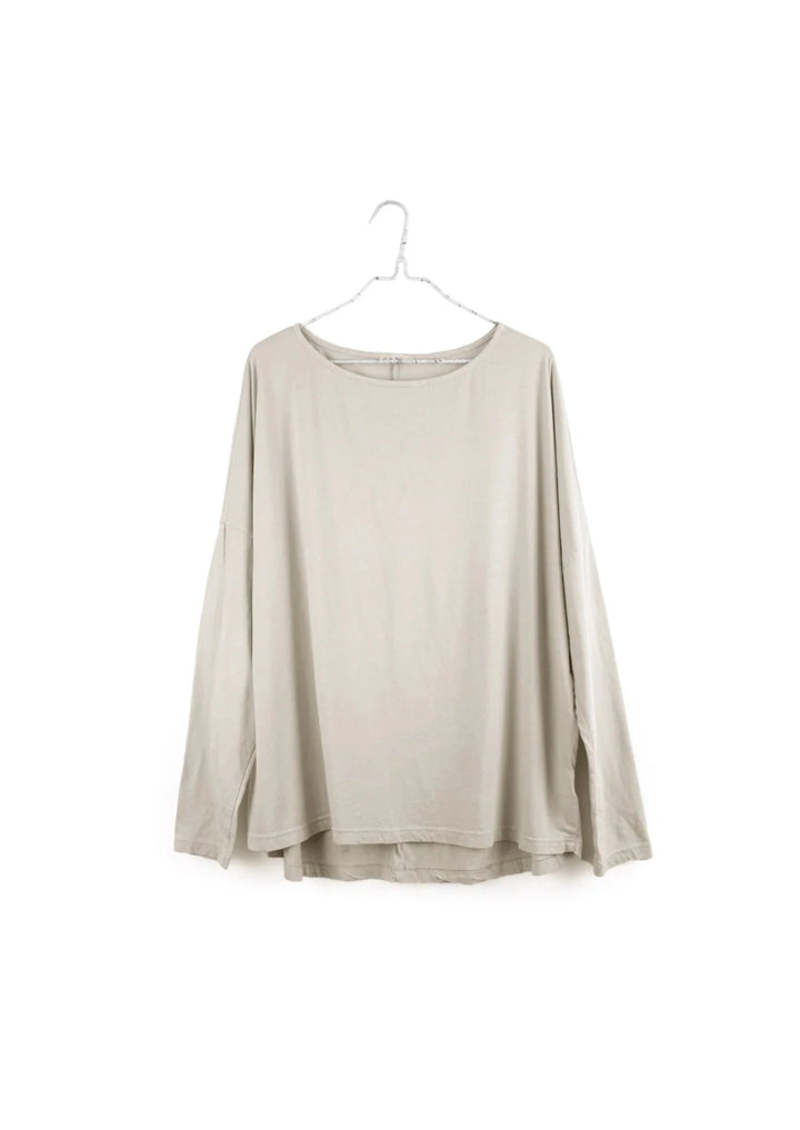 L/S Boxy Tee - Natural