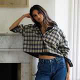 Tate Button Down Shirt - Sugar Plaid