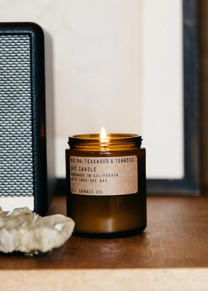 Standard Soy Candle - Teakwood + Tobacco