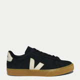 Women's Bold Suede Campo Sneaker - Black / Pierre