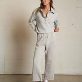 Vinny 3/4 Sweatshirt - Silver