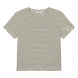 Vivian Cotton Tee - Natural / Black
