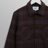 Whiting Overshirt - Blue / Brown