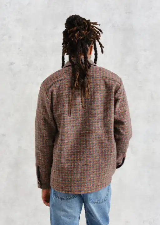 Whiting Overshirt - Mini Check Fleece