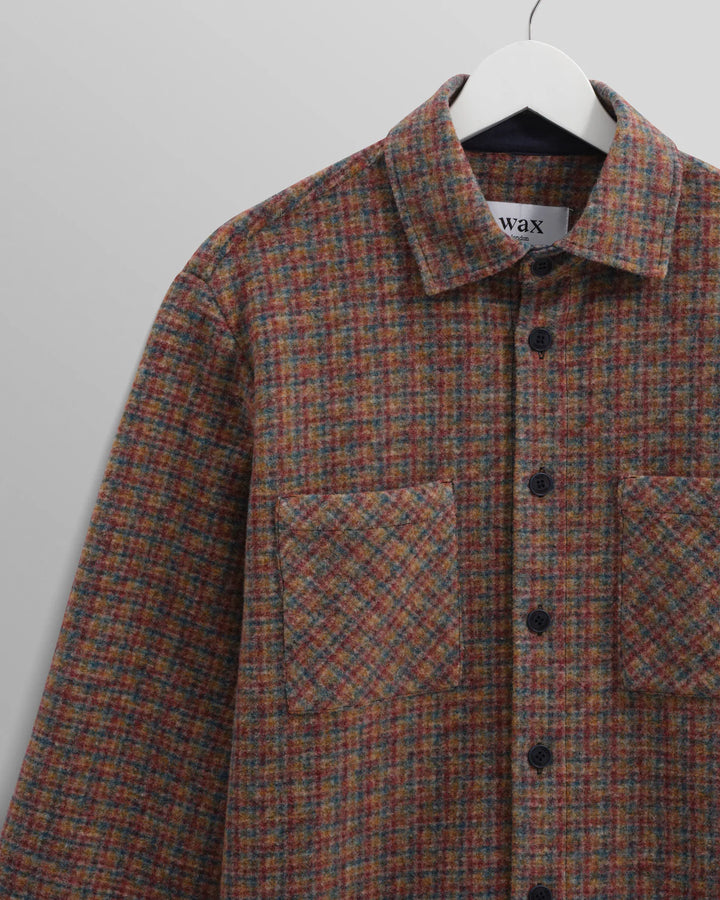 Whiting Overshirt - Mini Check Fleece