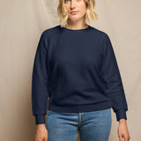 Ziggy Shrunken Crewneck Sweatshirt - Navy