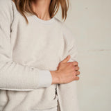 Ziggy Shrunken Crewneck Sweatshirt - Silver