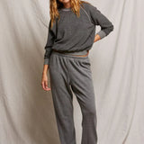 Ziggy Shrunken Crewneck Sweatshirt - Dark Heather Grey