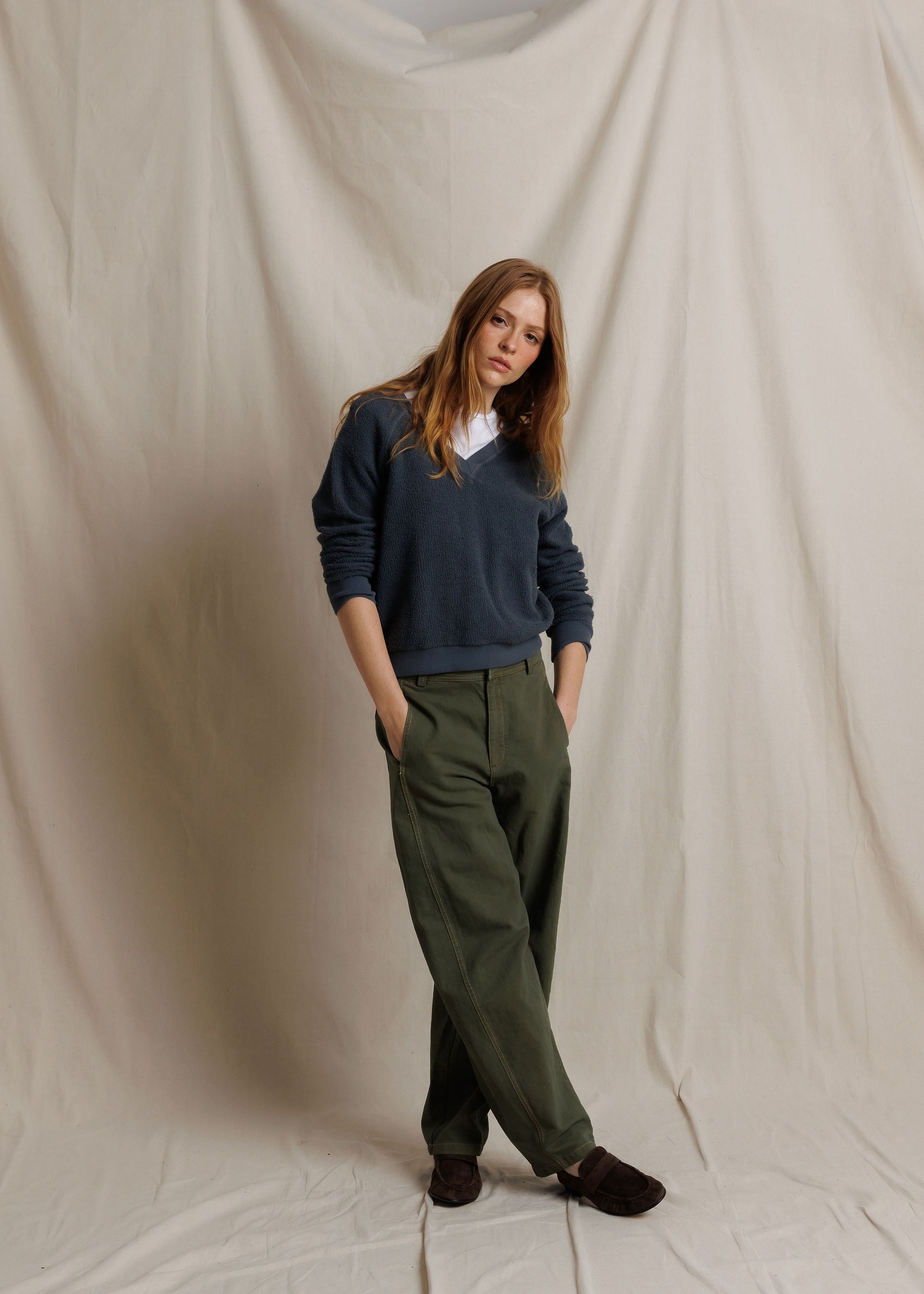 Akira Barrell Leg Utility Pant - Dark Olive