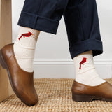 Zoo Crew Socks - Natural Cardinal
