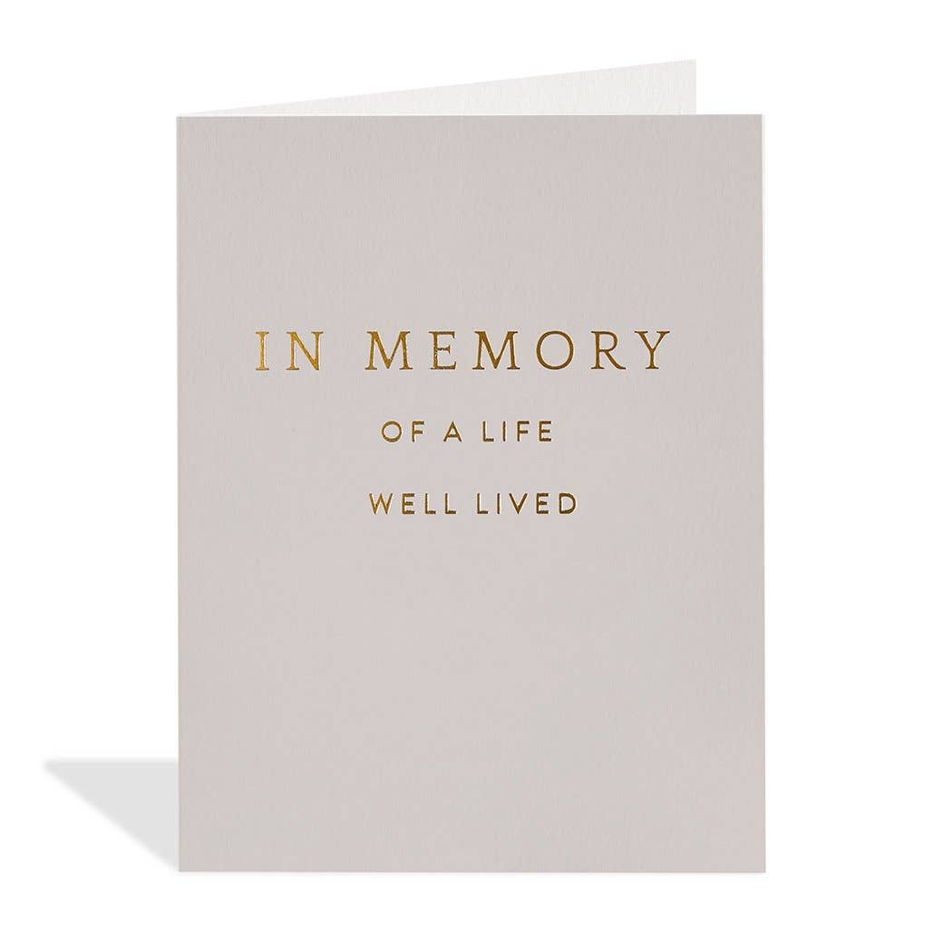 In Memory of a Life - Sympathy Card