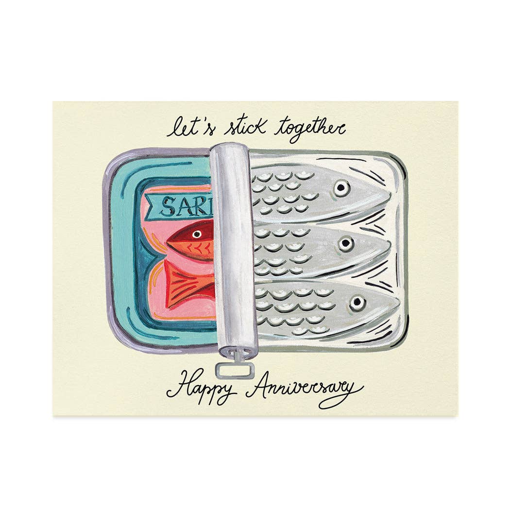 Let's Stick Together - Anniversary Card