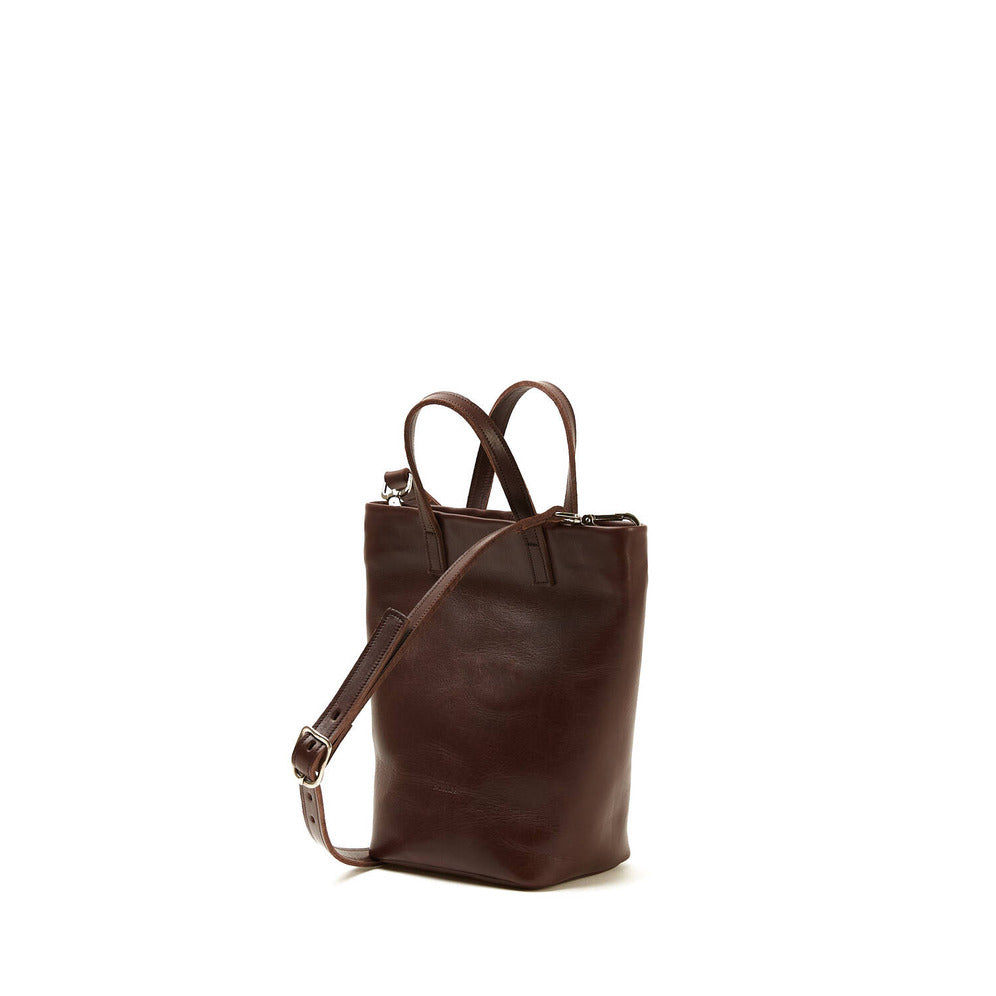 INOUI EDITIONS】LARGE BESACE Leather Shoulder Bag - Shop Gather