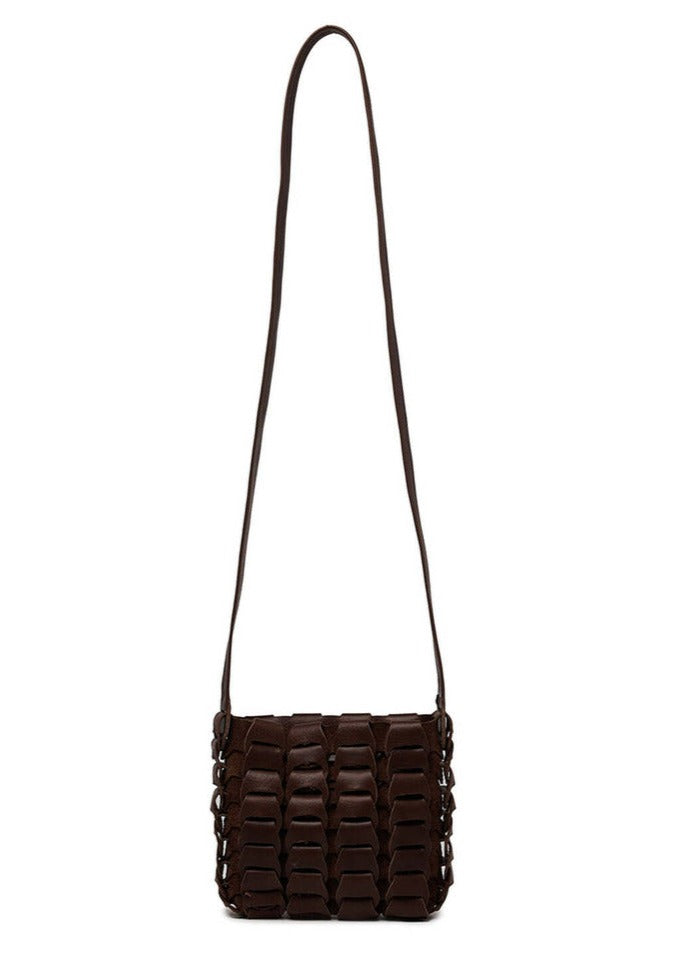 Mini Basket Bag - Dark Brown