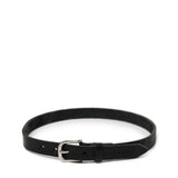 Slim Leather Belt - Black
