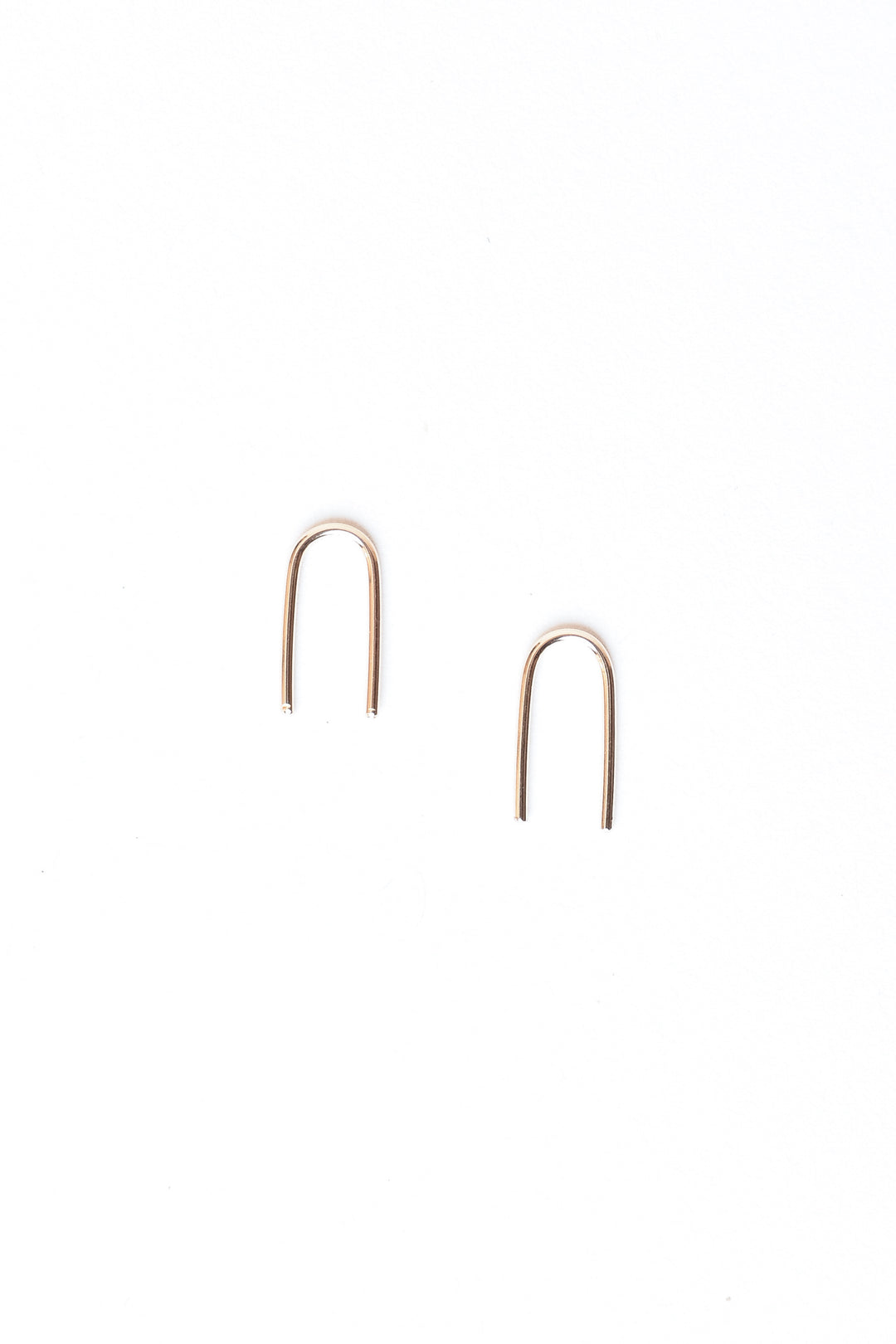 U-Shaped Earrings - Gold, Baleen, - Frances Jaye