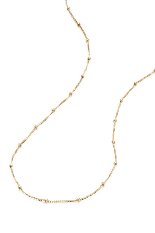 Delicate gold necklace
