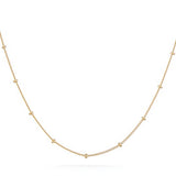 Delicate gold necklace