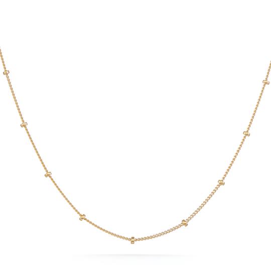 Delicate gold necklace