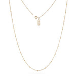 Delicate gold necklace