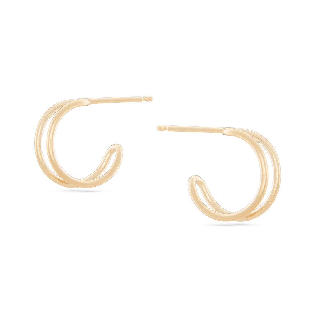 Helio Hoop Earrings - Gold