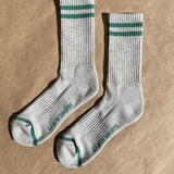 Extended Boyfriend Socks - Lt. Grey