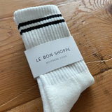 Boyfriend Socks - Classic White