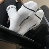 Boyfriend Socks - Classic White