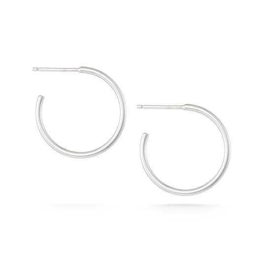 Small Leen Hoops - Silver