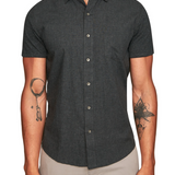 Reworked Short Sleeve Shirt -  Charcoal