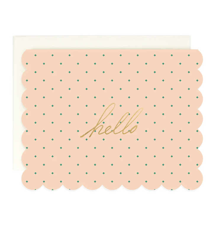 Hello Diamond Dot Greeting Card