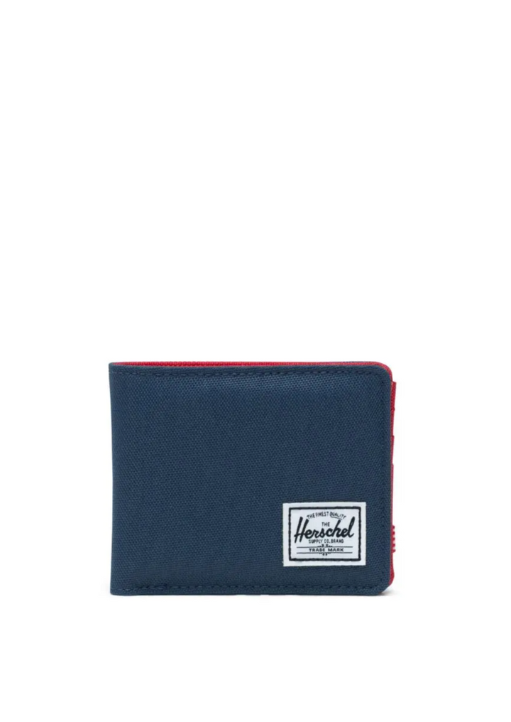 Navy and red wallet
