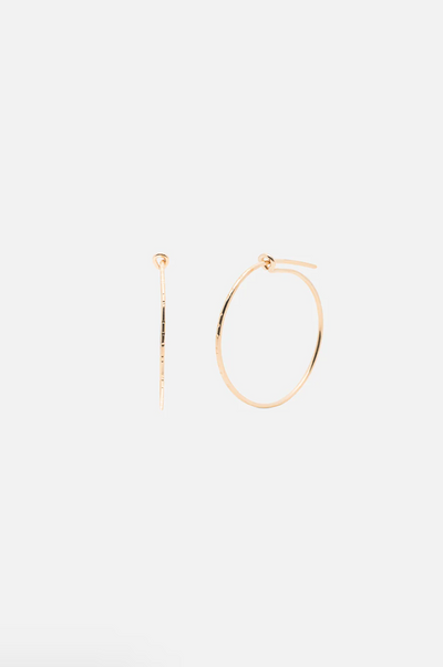 Pull Me Through Small Hoops - Gold