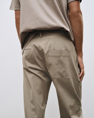 Relaxed Pants - Dark Beige