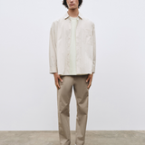 Relaxed Pants - Dark Beige