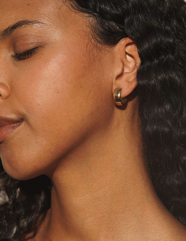 Magnolia Hoop Earrings
