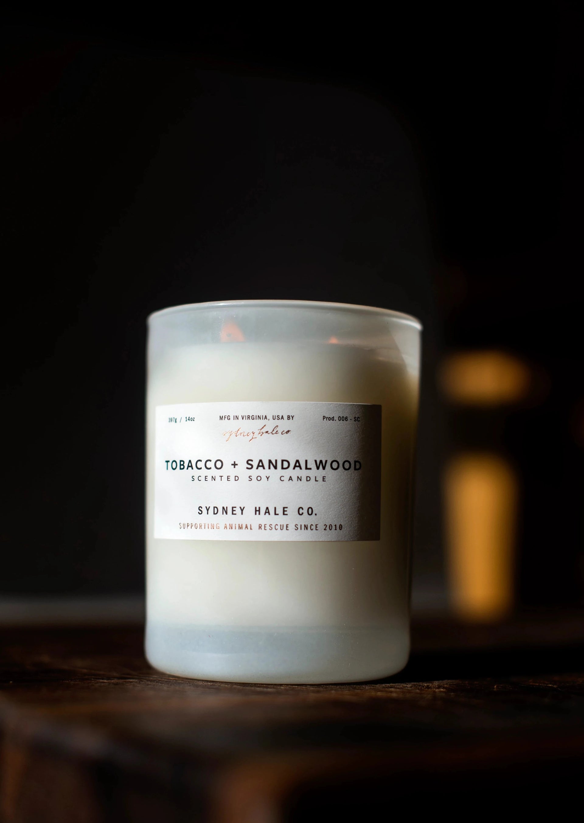 sandalwood and tobacco candle Tobacco + Sandalwood 14oz. Candle