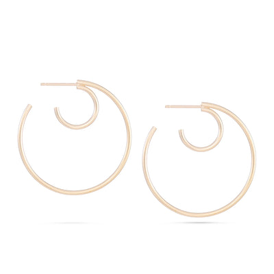 Cove Hoop Earrings - Gold