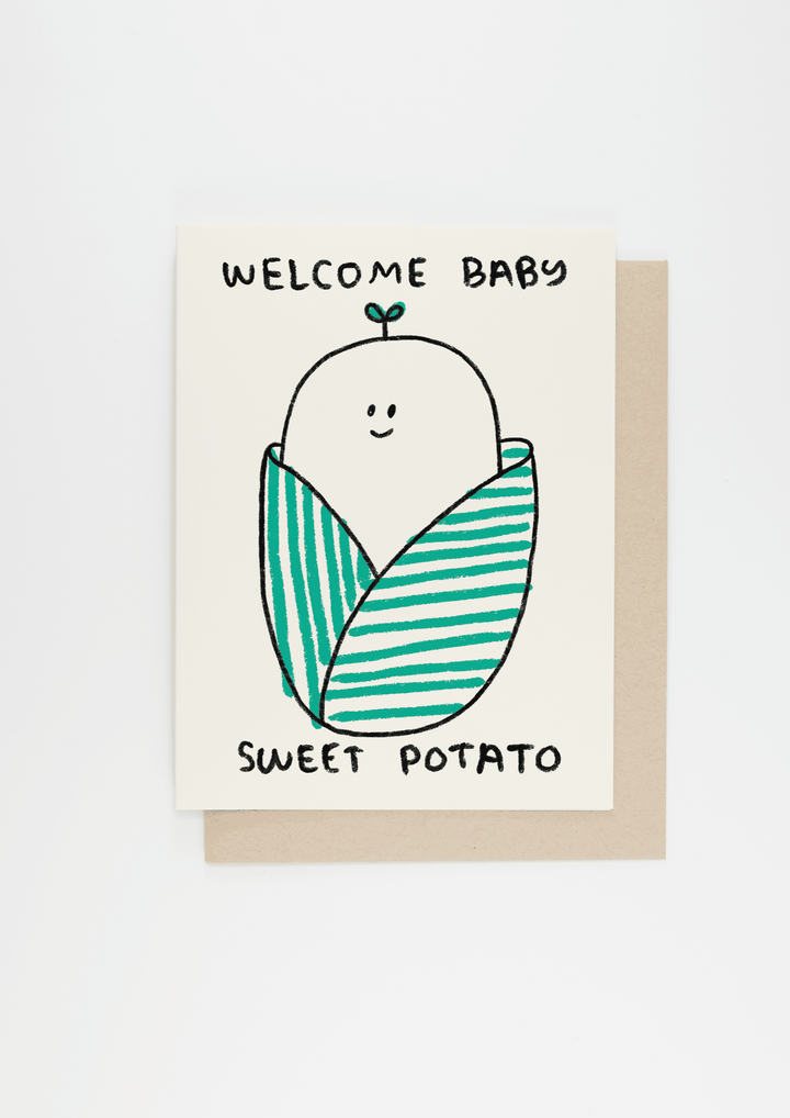 Sweet Potato Baby Card