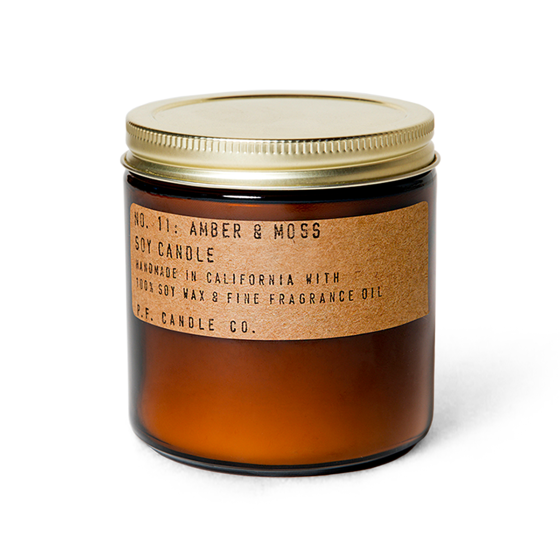 Large Soy Candle - Amber & Moss